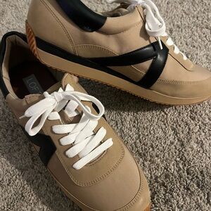LOFT Beige and Black Women's Sneakers
